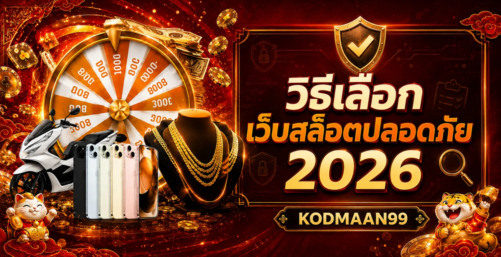 KODMAAN99 วิธีเลือกเว็บสล็อตปลอดภัย 2026 ก่อนสมัคร